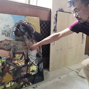 Freestyle China 即興中華　 絵画の海に浮かぶ希望　中国の美術教師、画家・施海兵 （画像提供：施海兵　文：吉井忍）